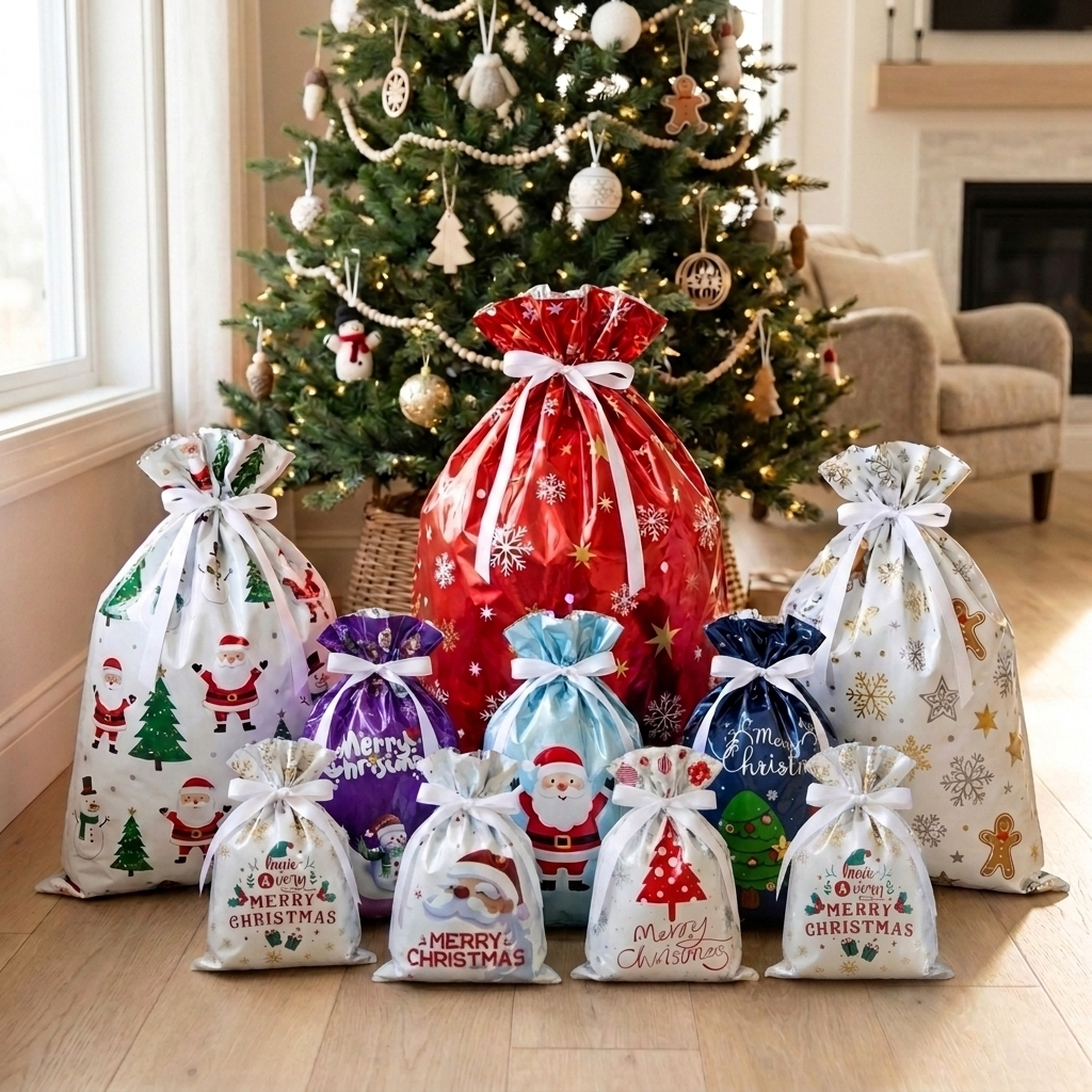 PresentWrap julklappspåsar under granen